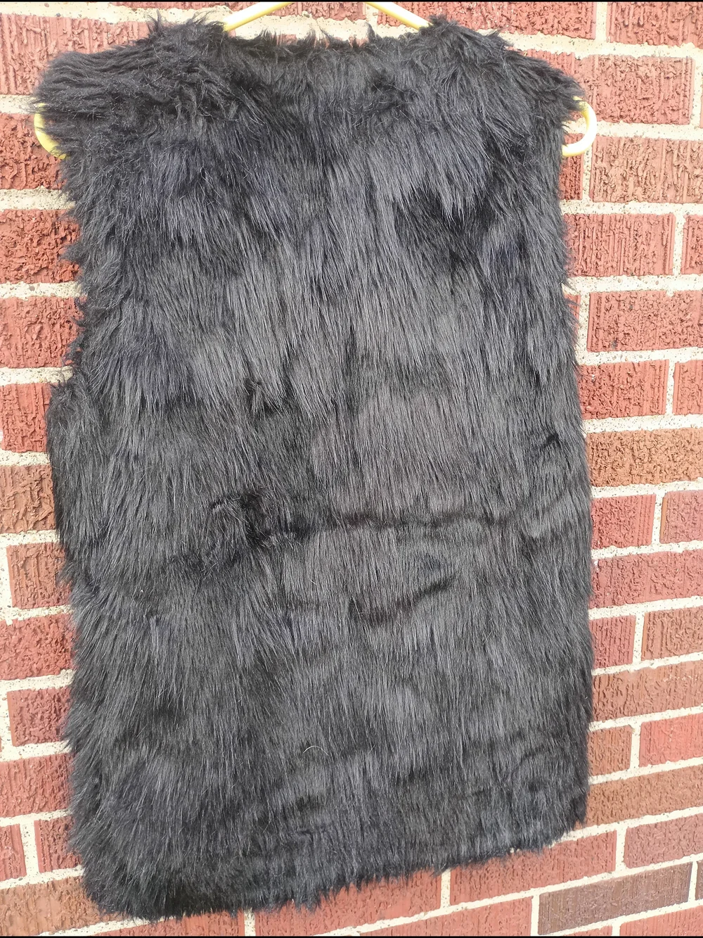 Dani Collection Vintage Women's Black Faux Fur Vest